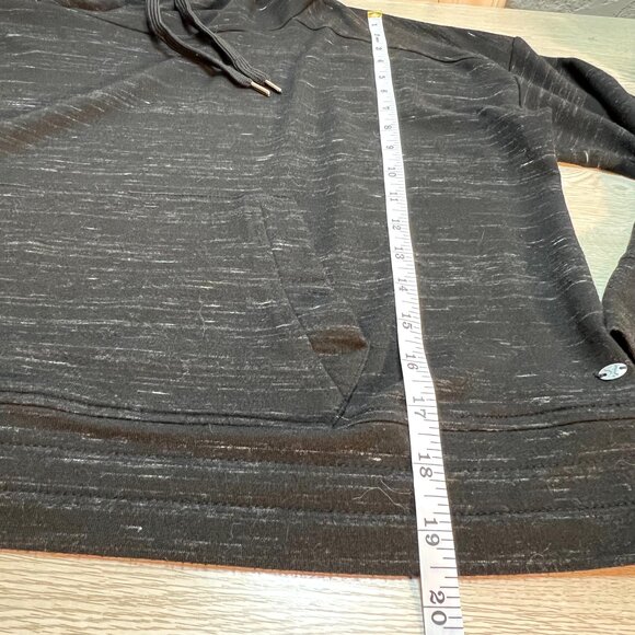 American Eagle Hooded Sweatshirt Women's L Oversized Dolman 3/4 Sleeve Heathered - Picture 10 of 11